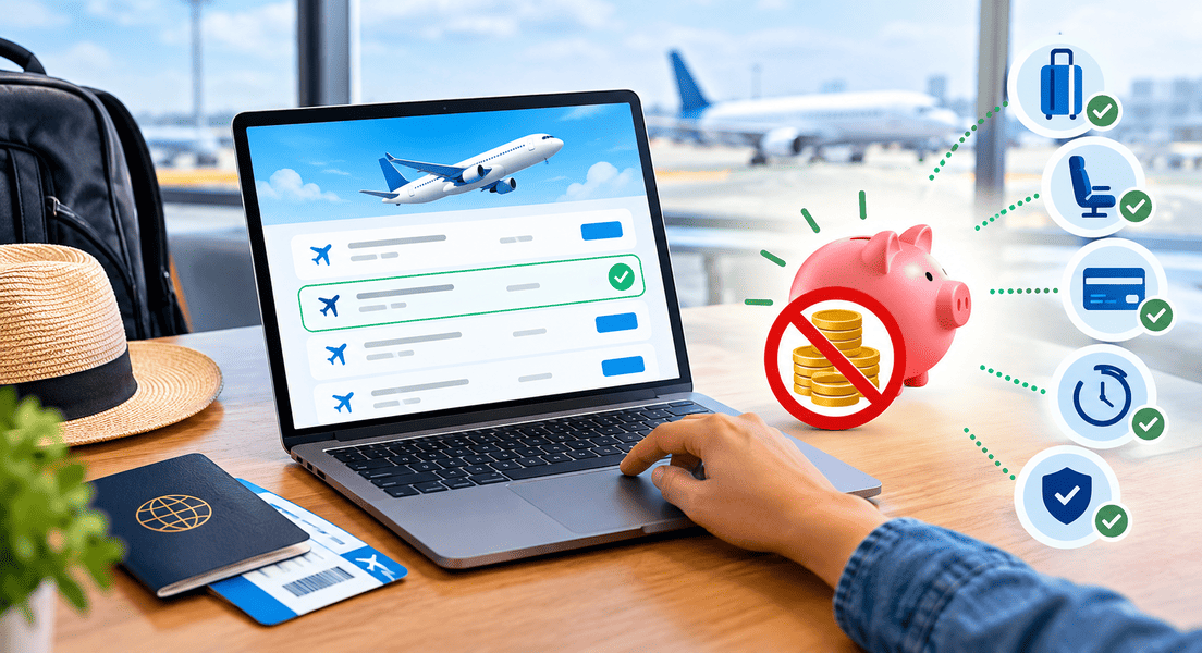 ¿Cómo evitar cargos adicionales al reservar un vuelo?